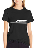 Find Your Way Graphic T-Shirt - Black