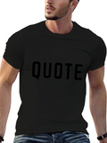 Mens Black Quote T-Shirt