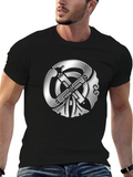 Embossed Celtic Symbol Black T-Shirt