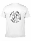 Embossed Celtic Symbol Black T-Shirt