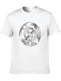 Embossed Celtic Symbol Black T-Shirt