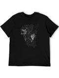 Black Graphic Print T-Shirt