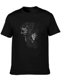 Black Graphic Print T-Shirt