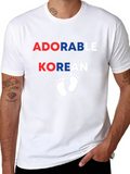 Adorable Korean Baby Footprints T-Shirt