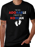 Adorable Korean Baby Footprints T-Shirt