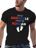 Adorable Korean Baby Footprints T-Shirt