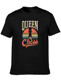 Queen of Chess Graphic Tee - Retro Style