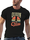 Queen of Chess Graphic Tee - Retro Style