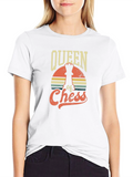 Queen of Chess Graphic Tee - Retro Style