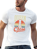 Queen of Chess Graphic Tee - Retro Style
