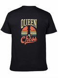 Queen of Chess Graphic Tee - Retro Style