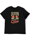 Queen of Chess Graphic Tee - Retro Style