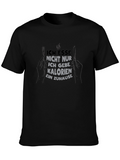Funny German Calorie T-Shirt - Black
