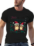 Owl Be Home Christmas T-Shirt Festive Holiday Tee
