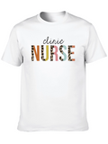 Clinic Nurse Leopard Print Graphic Tee