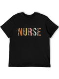 Clinic Nurse Leopard Print Graphic Tee
