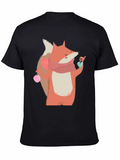 Fox with Heart T-Shirt - Cozy Comfort