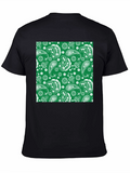 Paisley Pattern Black T-Shirt