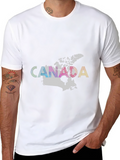 Canada Map T-Shirt - Black Graphic Tee