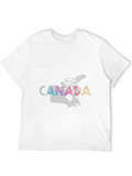 Canada Map T-Shirt - Black Graphic Tee
