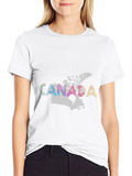 Canada Map T-Shirt - Black Graphic Tee