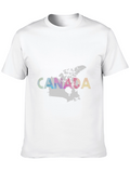 Canada Map T-Shirt - Black Graphic Tee