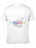 Canada Map T-Shirt - Black Graphic Tee