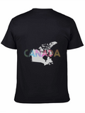 Canada Map T-Shirt - Black Graphic Tee