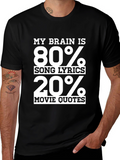 Funny My Brain Graphic T-Shirt