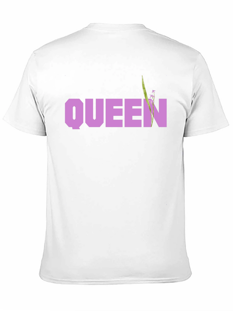 Queen Floral Graphic Black T-Shirt