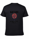 Nature First Heart Tree Graphic Tee - Black