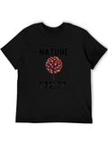 Nature First Heart Tree Graphic Tee - Black