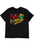 Cinco De Mayo Cactus T-Shirt - Black