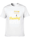 Eat Sleep Painting Repeat Graphic T-Shirt