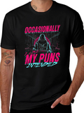 Occasionally My Puns Intended Graphic T-Shirt
