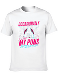 Occasionally My Puns Intended Graphic T-Shirt