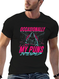 Occasionally My Puns Intended Graphic T-Shirt