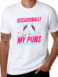 Occasionally My Puns Intended Graphic T-Shirt