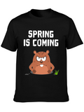 Spring is Coming Groundhog Day Graphic Tee