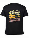 Violin Girl T-Shirt - Just Cooler Tee