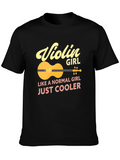 Violin Girl T-Shirt - Just Cooler Tee