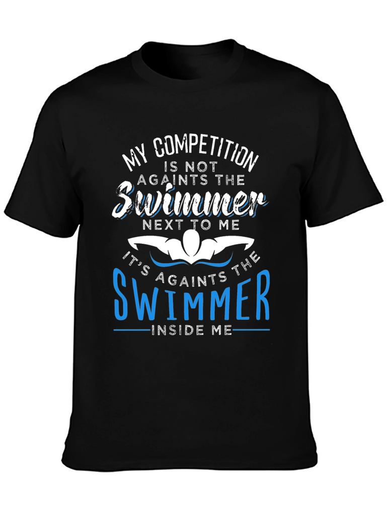 Motivational Swimmer T-Shirt: Inner Competition