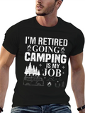 Retired Camping is My Job Graphic T-Shirt