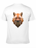Geometric Fox Graphic T-Shirt - Modern Style