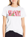 Floral Serenity Graphic Black T-Shirt