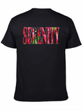 Floral Serenity Graphic Black T-Shirt