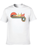 Retro Cat Sunset T-Shirt