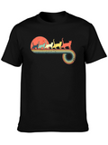 Retro Cat Sunset T-Shirt