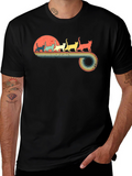 Retro Cat Sunset T-Shirt