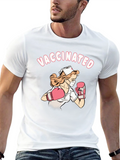 Vaccinated Nurse Boxer Graphic Tee